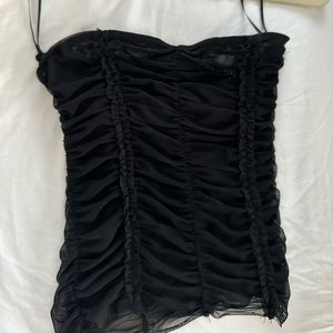 I AM GIA Black Tube Top